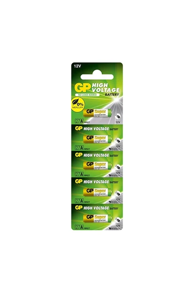 GP Batteries Gp Pil 27a 12v Alkalin 5li Paket ürün görseli 1