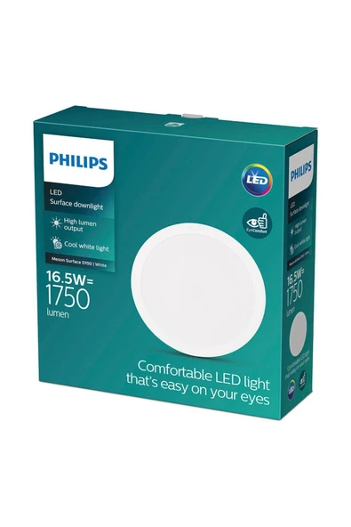 Philips 16.5w 4000k ılık Beyaz Meson 1750 Lümen Led Spot Armatür 165mm Dış, 150mm Delik Çapıdır ürün görseli 1