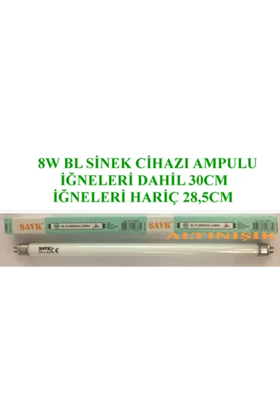 şavk 8w Bl Sinek Cihaz Floresan Ampul ürün görseli 1