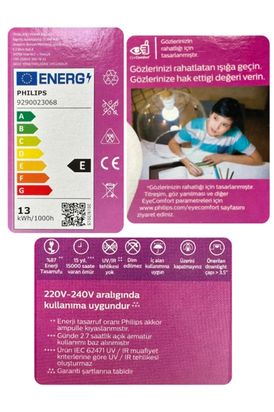12 adet phılıps led lamba  sarı - Resim 4