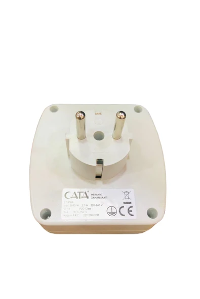 checkmate Cata Ct-9180 Zaman Ayarlı Priz Mekanik Ayarlanabilir Timer Saati ürün görseli 1
