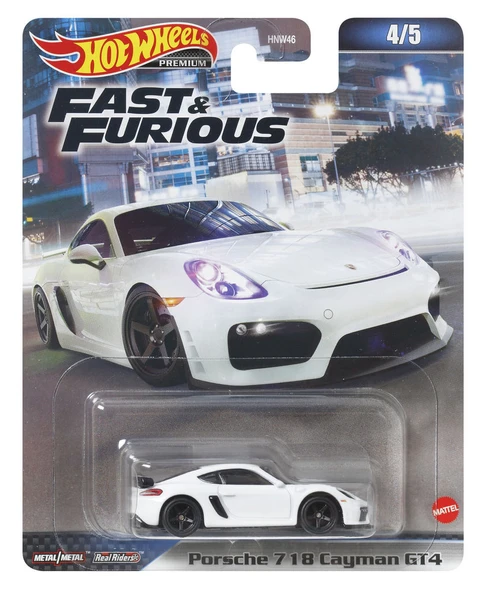 Hot Wheels Fast and Furious Premium Porsche 718 Cayman GT4 HNW46-HKD20 ürün görseli 1