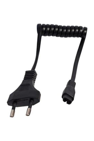 Filonline Traş Makinesi Şarj Kablosu 2.5a 250v Traş Makinesi Güç Kablosu Spiralli Traş Makinesi Power Kablo ürün görseli 1