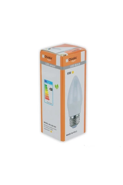 7w Led Buji Ampul Mum Avize Ampulü E27 Sarı Işık 3000kelvin Sarı Işık E27 Led Ampul Sarı ürün görseli 1