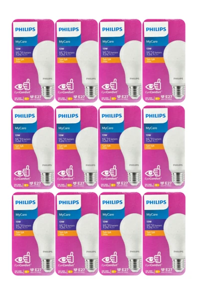 12 adet phılıps led lamba  sarı ürün görseli 1