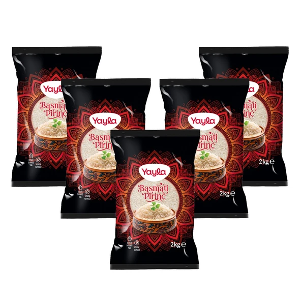 Yayla Bakliyat Basmati Pirinç 2 kg x 5 Adet ürün görseli 1