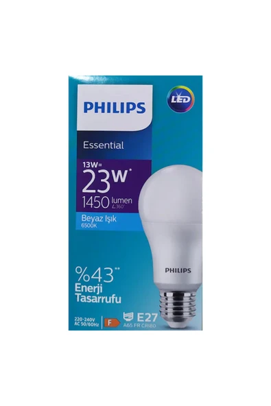 5 adet Philips Phılıps Led 13w Ampul 6500k Beyaz Işık ürün görseli 1