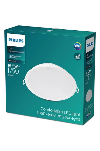 Philips Downlight 16.5w Meson Beyaz Işık 6500K Led Gömme Spot Yeşil Kutu 220v ürün görseli 1
