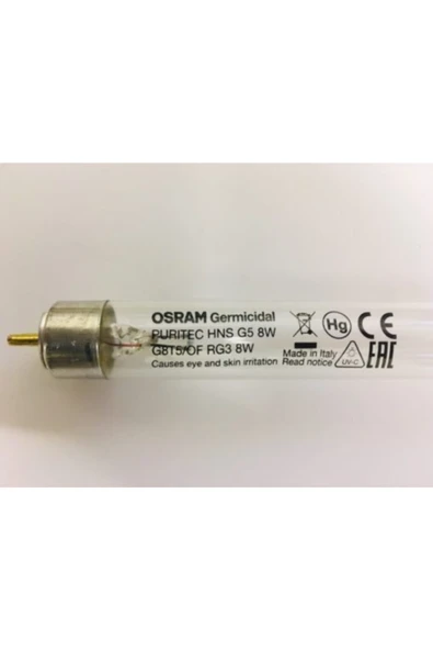 Philips Osram 8w Tuv Uvc Ultraviyole Floresan Mikrop Öldüren Lamba ürün görseli 1