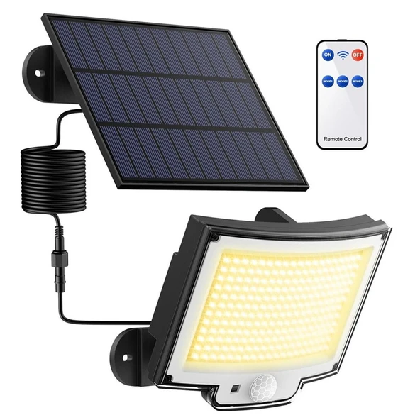 Greentech Güneş Enerjili, Hareket Sensörlü, 228 Boncuk LED Aydınlatma / GT-SL33 ürün görseli 1