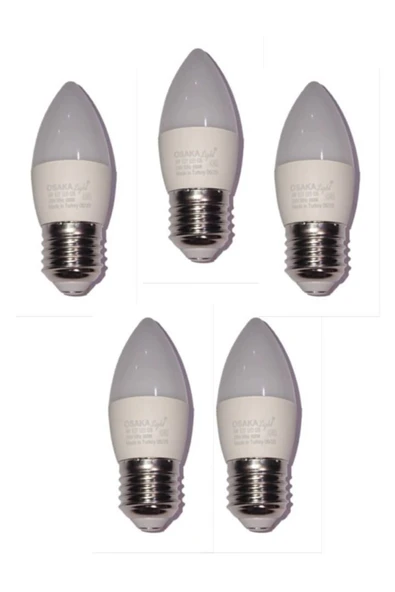 Osaka 7w Led Ampul E-27 Duylu Beyaz Işık 5 Adet ürün görseli 1