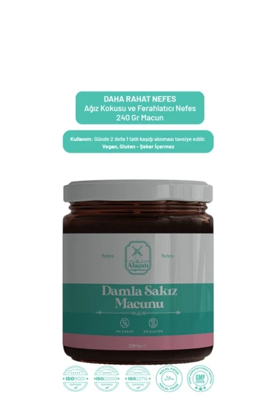 ALAÇATI DEĞİRMENİ DAMLA SAKIZLI MACUN - Resim 2
