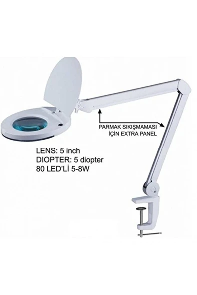 Swat Hzb-129 Masa Üstü Led Aydınlatmalı 5x Büyüteç ürün görseli 1