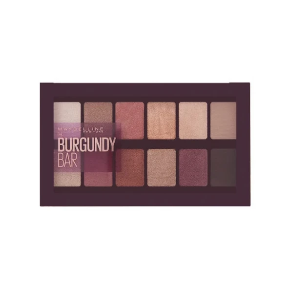 Maybelline New York The Burgundy Bar Far Paleti ürün görseli 1