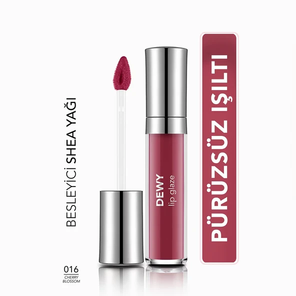 Flormar Dewy Lıp Glaze 016 Cherry Blossom ürün görseli 1