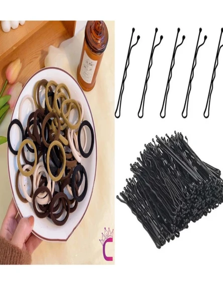 Lastik Toka Tel Toka Seti 100 Lü kahve set ürün görseli 1