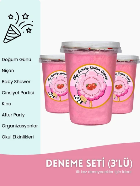 KARPUZ AROMALI 12'Lİ GURME PAMUK ŞEKERLER ürün görseli 1