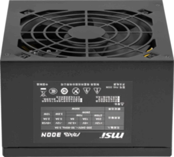 MSI MAG A300N-H 300W POWER SUPPLY - Resim 3