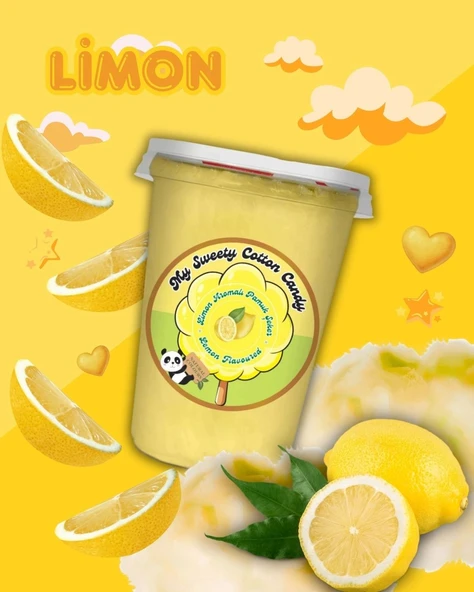LİMON AROMALI GURME PAMUK ŞEKER - Resim 3