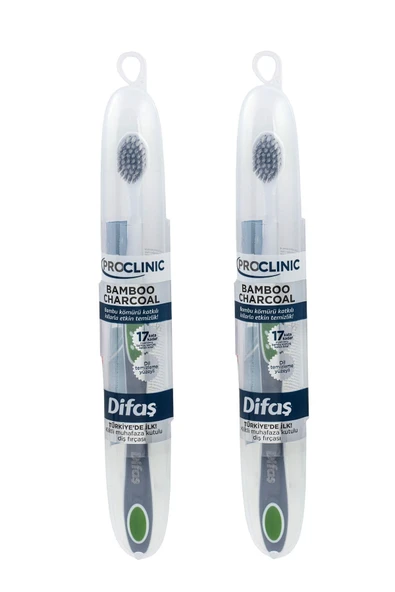 Pro Clinic Bamboo Charcoal Diş Fırçası - Muhafaza Kutulu (2 Adet) ürün görseli 1