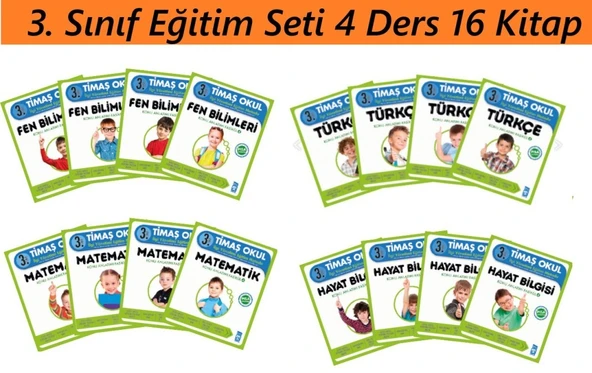 Timaş 3. Sınıf Eğitim Seti 4 Ders 16 Kitap ürün görseli 1