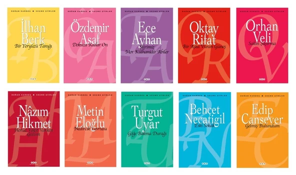 Doğan Kardeş Seçme Şiirler Seti 10 Kitap ürün görseli 1