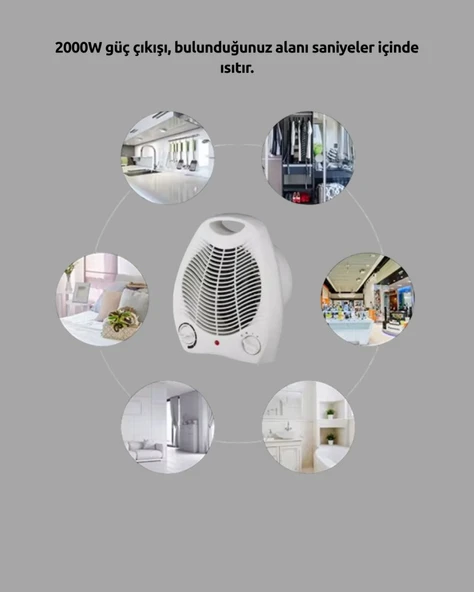 Fanlı Elektrikli Isıtıcı - Resim 4
