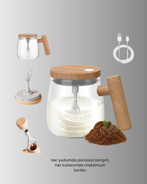 Akıllı Isıtmalı Karıştırıcı Kupa - Resim 5