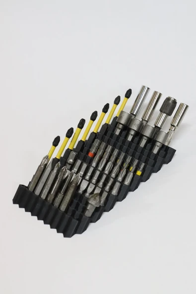 3D Printer Sepeti 140 Adetli Hex Bits Uç Organizeri - Resim 6