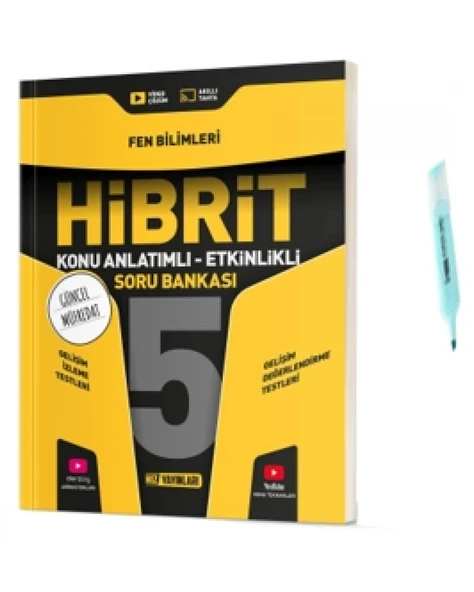 5.Sınıf HİBRİT Fen Bilimleri Konu Anlatımlı Etkinlikli Soru Bankası (Yeni Müfredat) ürün görseli 1
