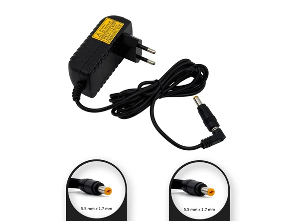 12V 400mA (0.4A) 4.8W 5.5x1.7 mm AC Adaptör - Şarj Cihazı ürün görseli 1