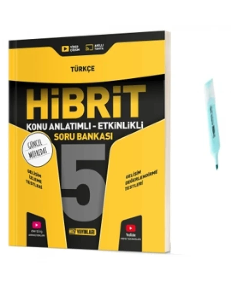 5.Sınıf HİBRİT Türkçe Konu Anlatımlı Etkinlikli Soru Bankası (Yeni Müfredat) ürün görseli 1