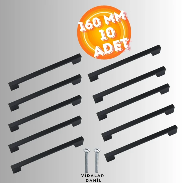 Köprü Kulp Dolap Çekmece Kulbu Metal Kulp 160 MM ( 10 ADET ) ürün görseli 1