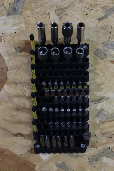 3D Printer Sepeti 140 Adetli Hex Bits Uç Organizeri - Resim 3