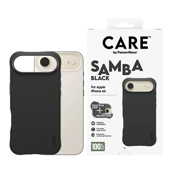 Panzerglass CARE Apple iPhone 17 Air Fashionable Case Samba Magsafe Kılıf Siyah ürün görseli 1