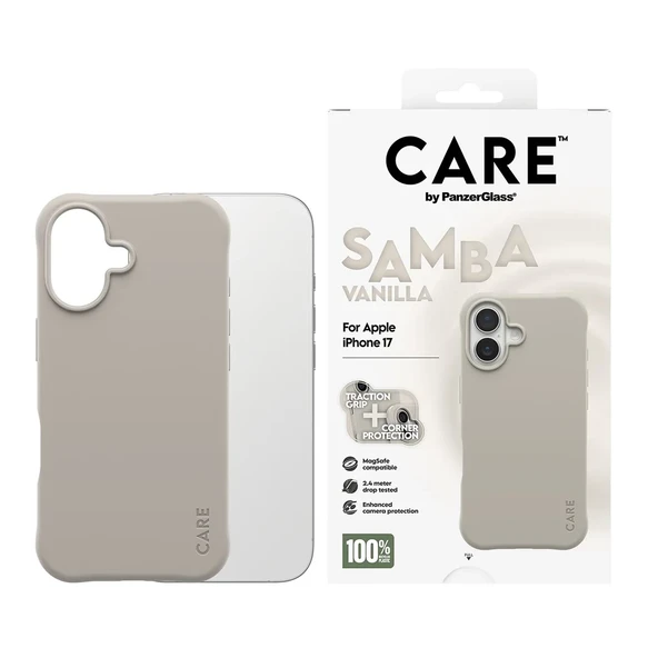Panzerglass CARE Apple iPhone 17 Fashionable Case Samba Magsafe Kılıf Vanilya ürün görseli 1