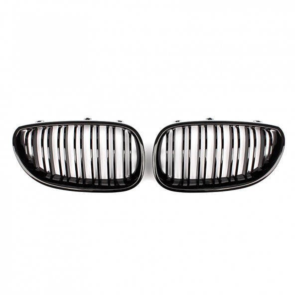BMW E60 M5 PİANO BLACK ÇİFT ŞERİT PANJUR SETİ 2003-2010 ürün görseli 1
