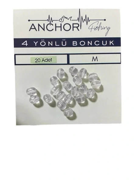 Anchor 4 Yollu Boncuk M Beden 20 li Paket ürün görseli 1