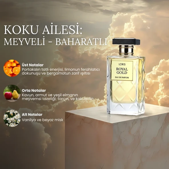 Loris Royal Gold Parfüm 80 ML - Resim 3
