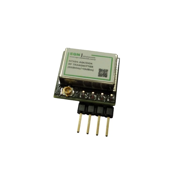 NTX04CS8 RF Verici (Transmitter) Modülü (868MHz, ASK/OOK, RF Ekran, U.FL Konnektör) ürün görseli 1