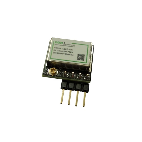 NTX04CS4 RF Verici (Transmitter) Modülü (433.92MHz, ASK/OOK, RF Ekran, U.FL Konnektör) ürün görseli 1