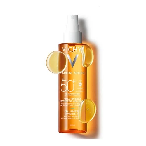 Vichy Capital Soleil Cell Protect Oil SPF50+ 200 ML ürün görseli 1