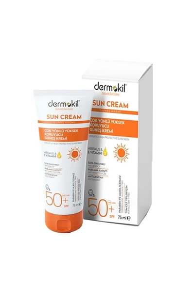 Dermokil Sun Cream-çok Yönlü Yüksek Koruyucu Güneş Kremi50 Spf 75 ml ürün görseli 1
