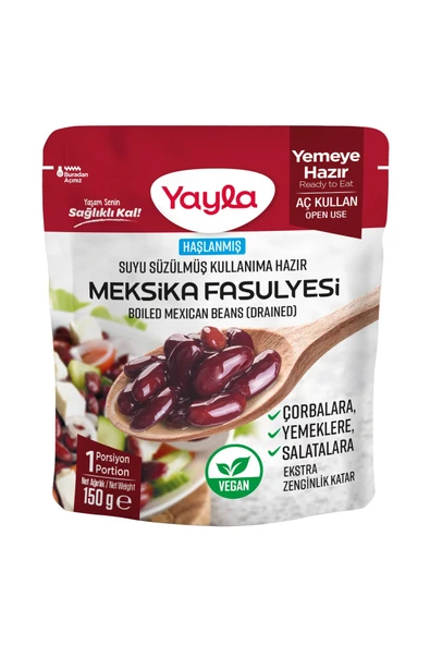 Yayla Haşlanmış Suyu Süzülmüş Meksika Fasulyesi 150 gr ürün görseli 1