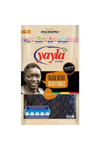 Yayla Gurme Siyah Fasulye 500 gr ürün görseli 1