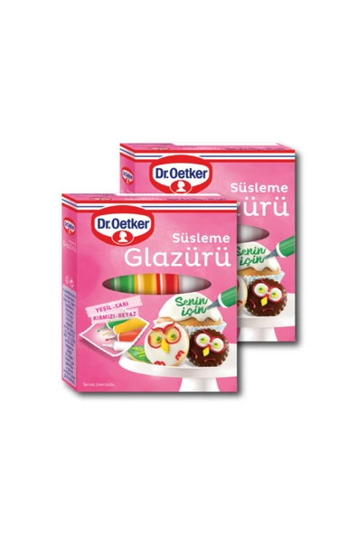 Dr. Oetker Süsleme Glazürü 19x4 G X 2 Adet ürün görseli 1