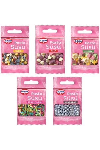 Dr. Oetker Dekor Pasta Süsü 5li Set ürün görseli 1