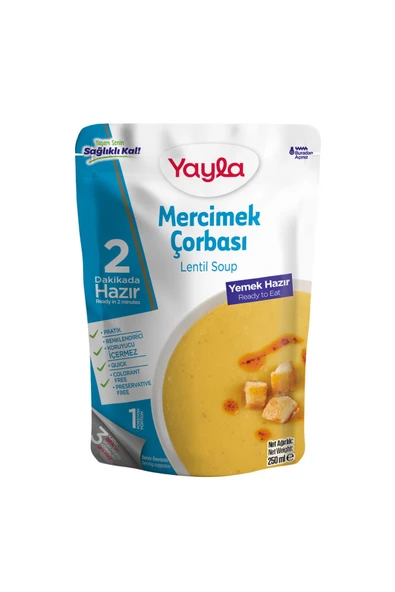 Yayla Yemek Hazır Mercimek Çorbası 250 gr ürün görseli 1
