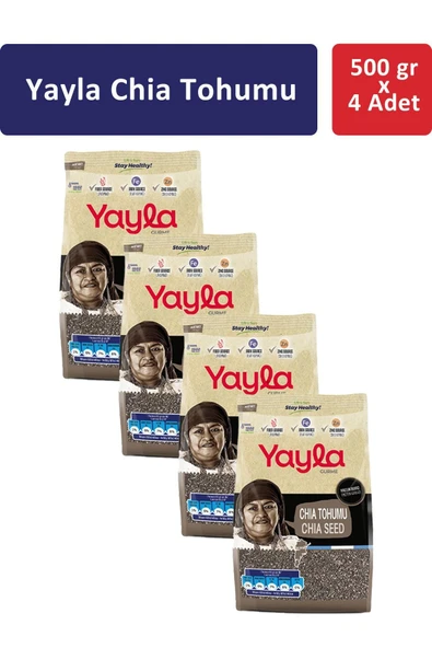 Yayla CHIA TOHUMU 500 gr x 4 Adet ürün görseli 1