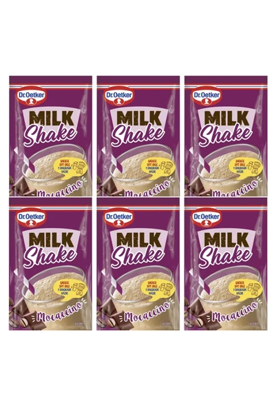 Dr. Oetker Dr.Oetker Milkshake Mocaccino (Kahveli Çikolatalı) 6 x 18 g 6 lı Set ürün görseli 1